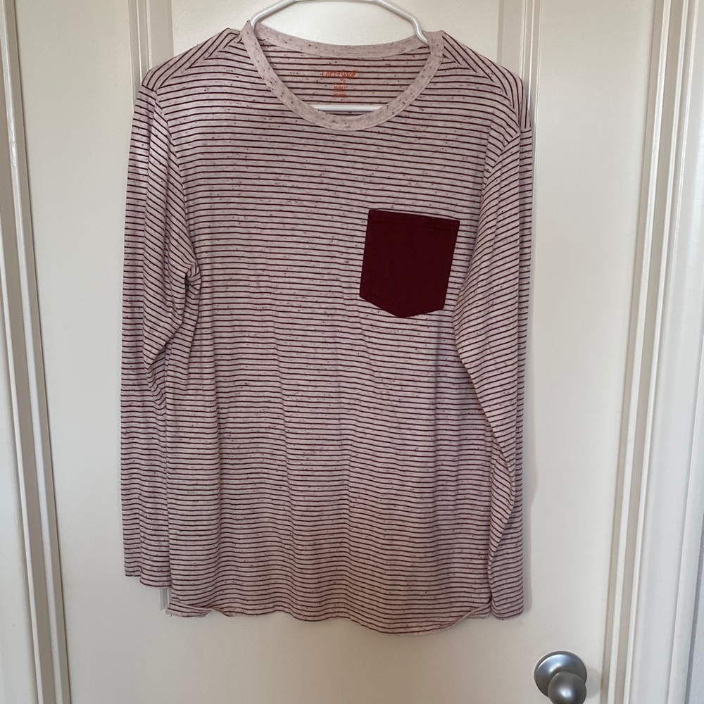 Cat & Jack Burgundy Striped Shirt